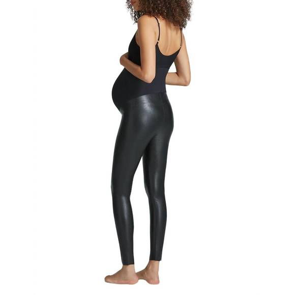 NEW COMMANDO faux leather maternity legging in black - Picture 2 of 2
